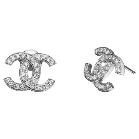 how much are chanel earrings|Chanel diamond double c earrings.